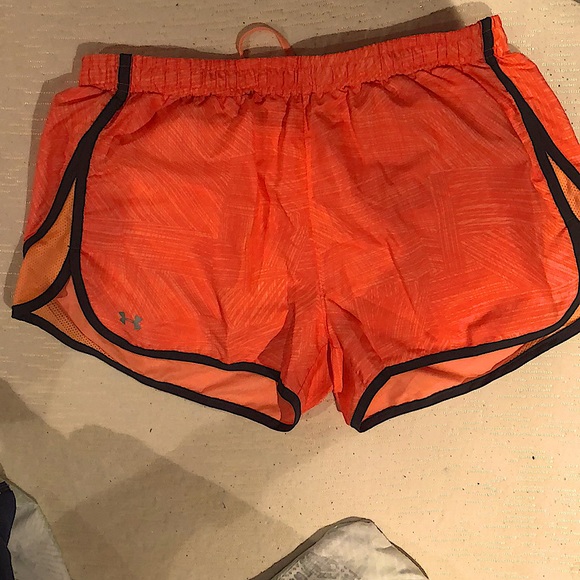 Orange Underarmour Athletic Shorts - Picture 1 of 1